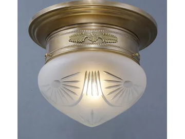 PAPA 20/4 - Handmade brass ceiling lamp by Patinas Lighting - view 2